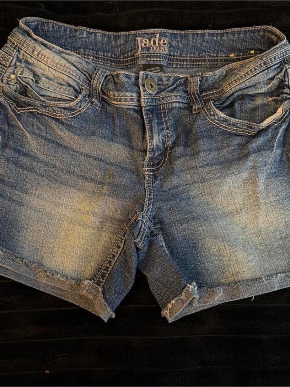 Jade blue denim shorts size 7/8 A1-T0140